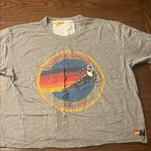 Aviator Nation Gray Graphic T-Shirt